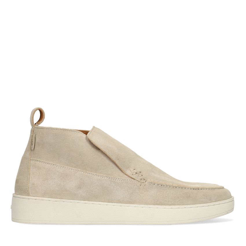 Manfield Beige suède boots