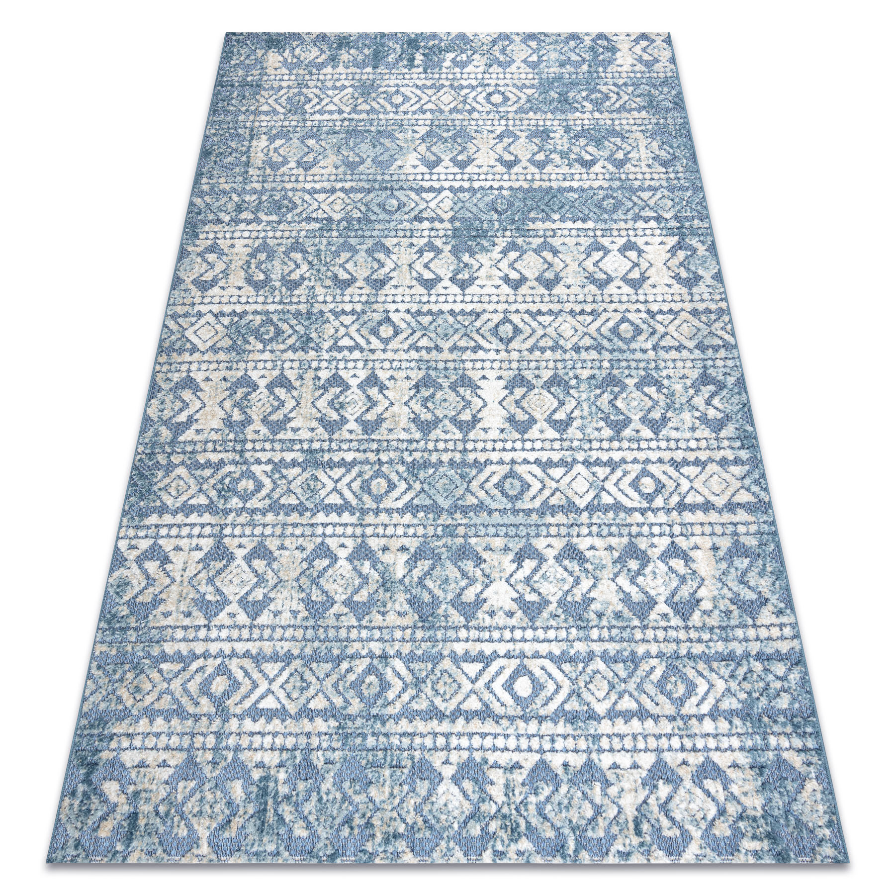 Dywan Strukturalny SOLE D3732 Aztecki, romby - płasko tkany 120x170 cm