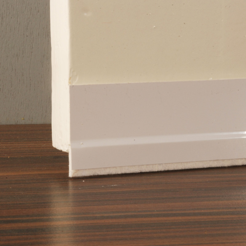 Bas de porte souple adhésif avec feutre blanc 100 cm CONFORTEX