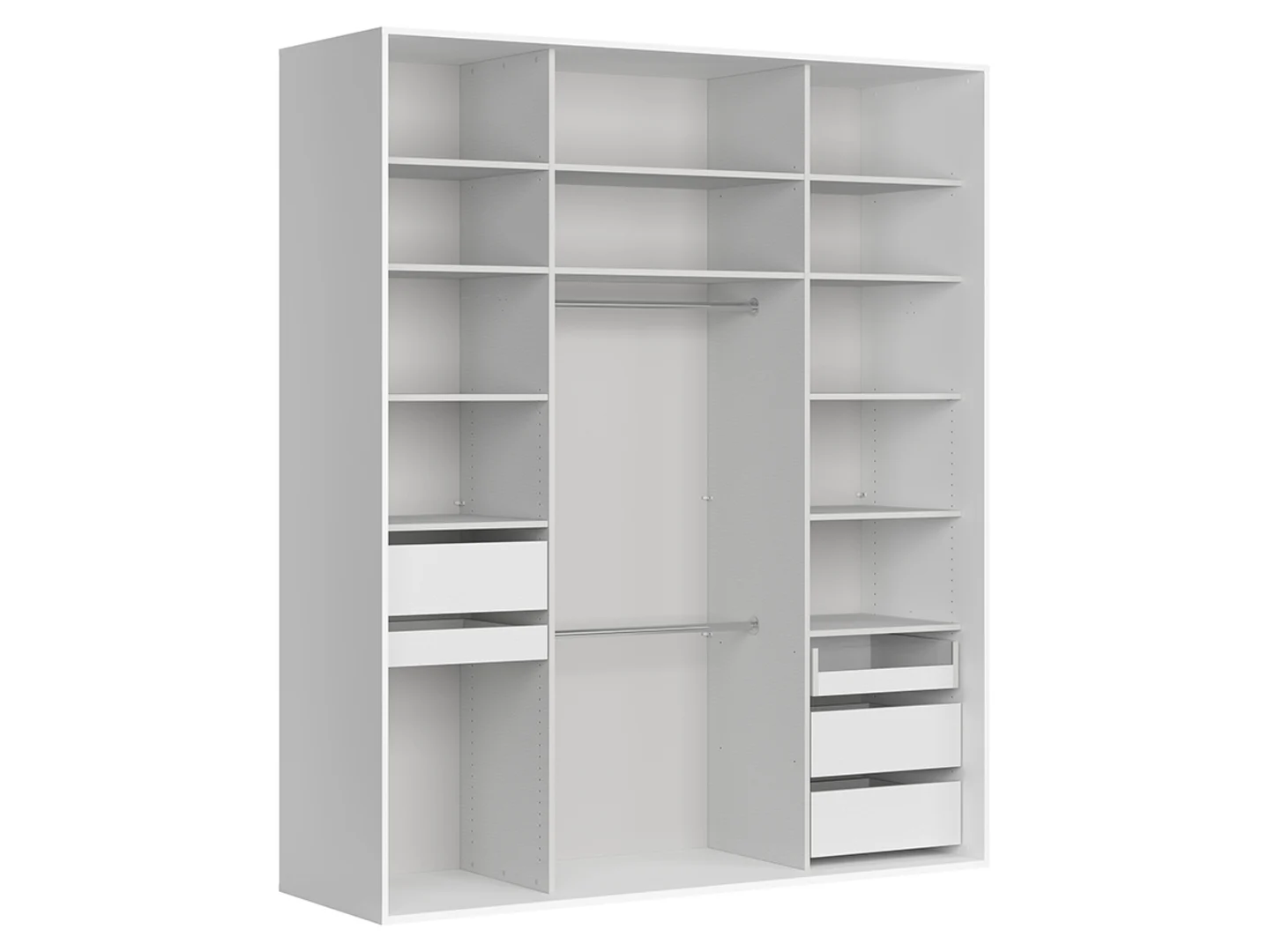 Szafa Flex 200 cm garderoba otwarta biała