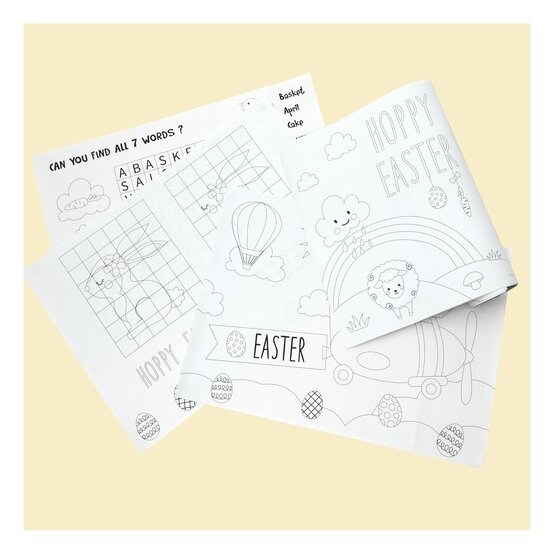 Colour-in Easter Table Placemats 10 Pack