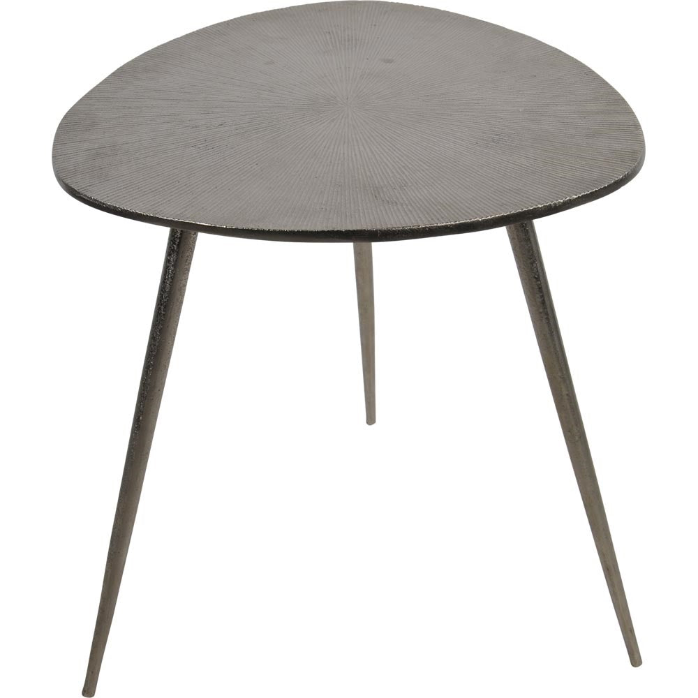 Lesli Living tuintafel Shine - zilver - 47x47,5x51cm
