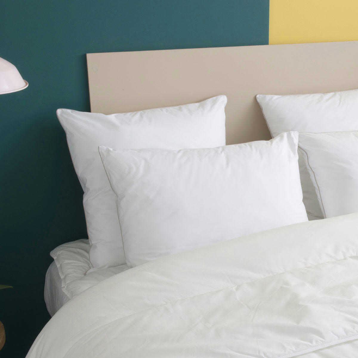 ARSÈNE - Oreiller MOELLEUX Toucher Duvet - Coton  60x60 cm - Wake Me Green