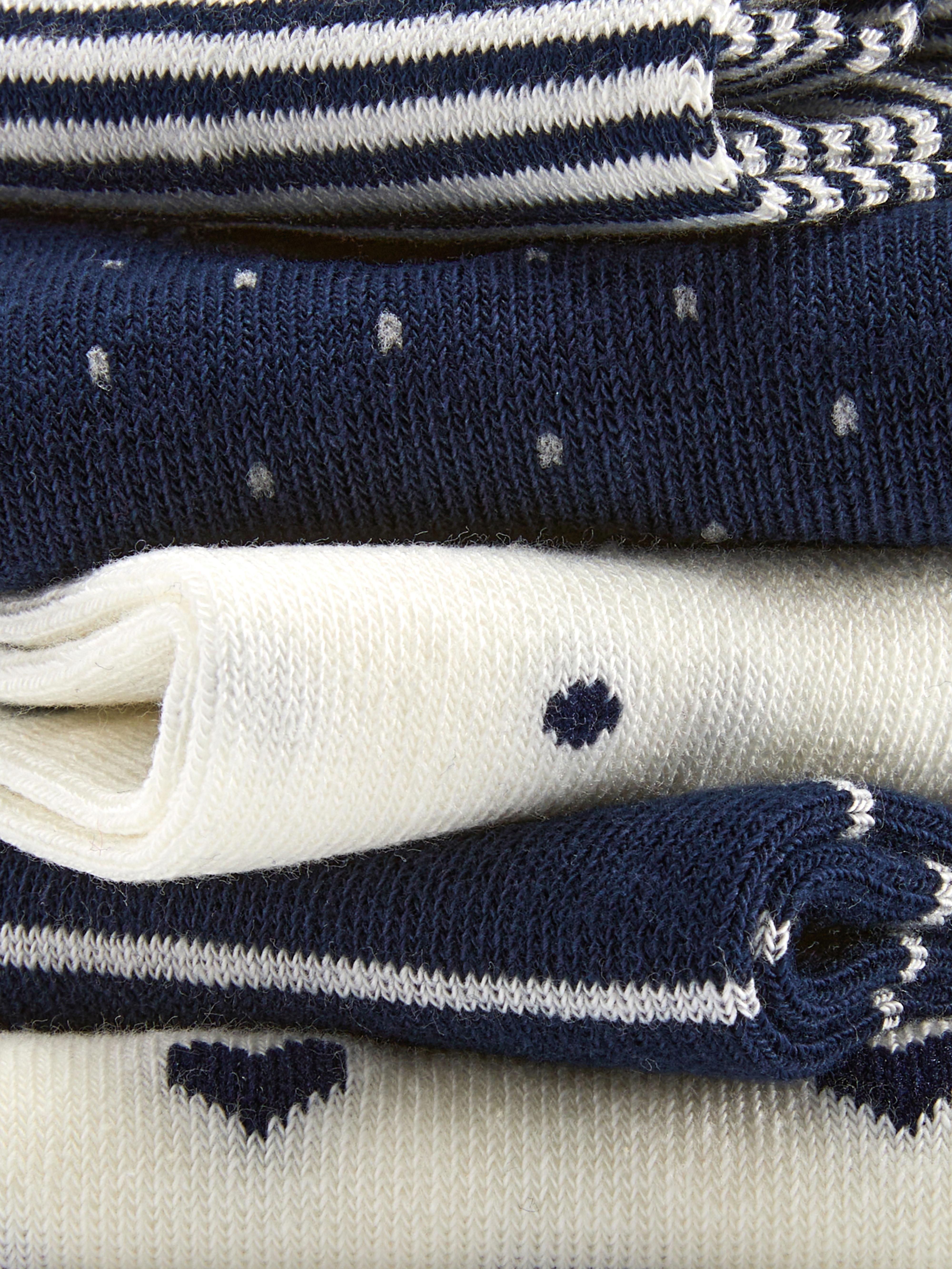 5pk Mix Pattern Crew Socks