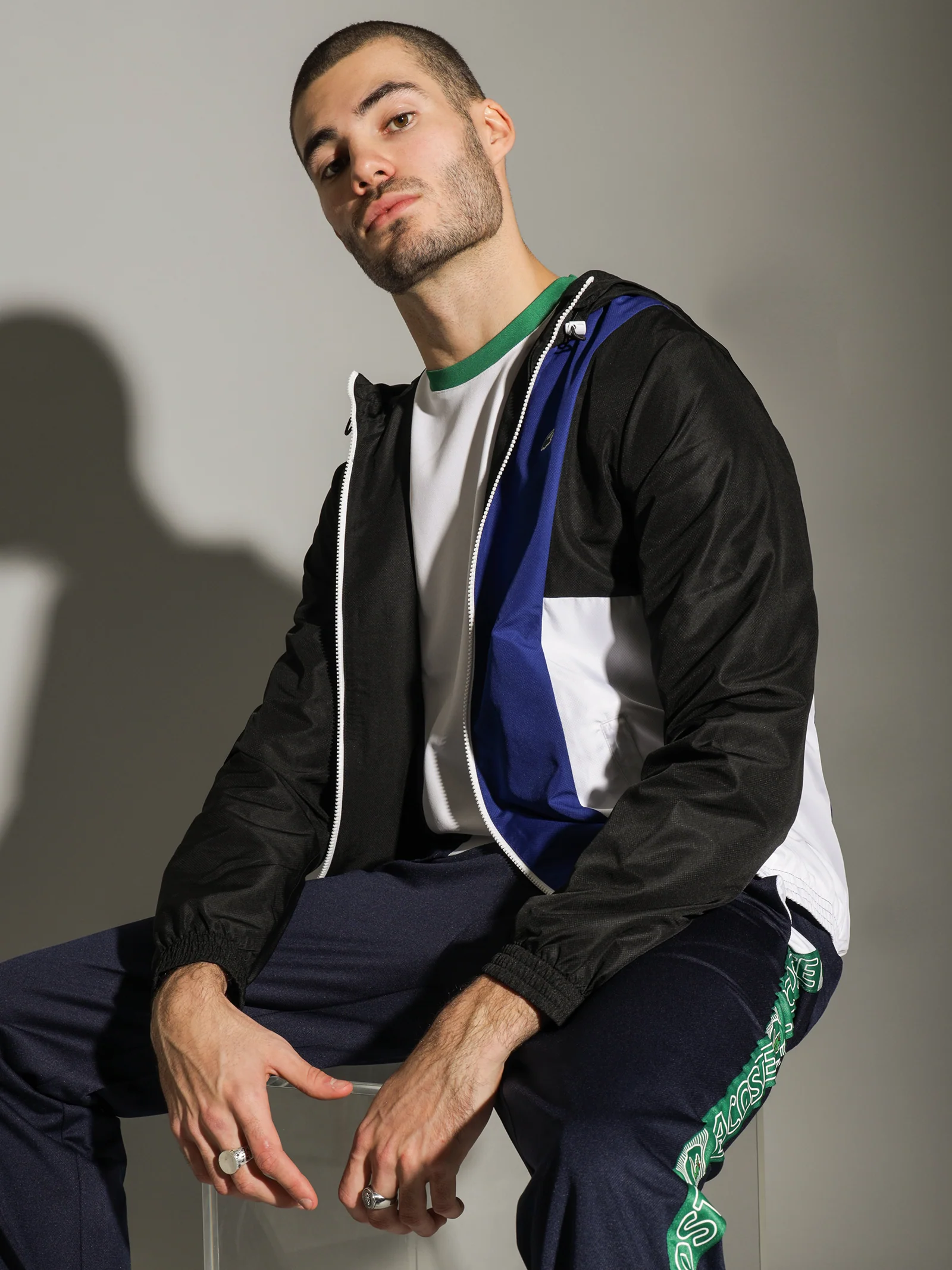 Tech Colour Block Windbreaker Jacket