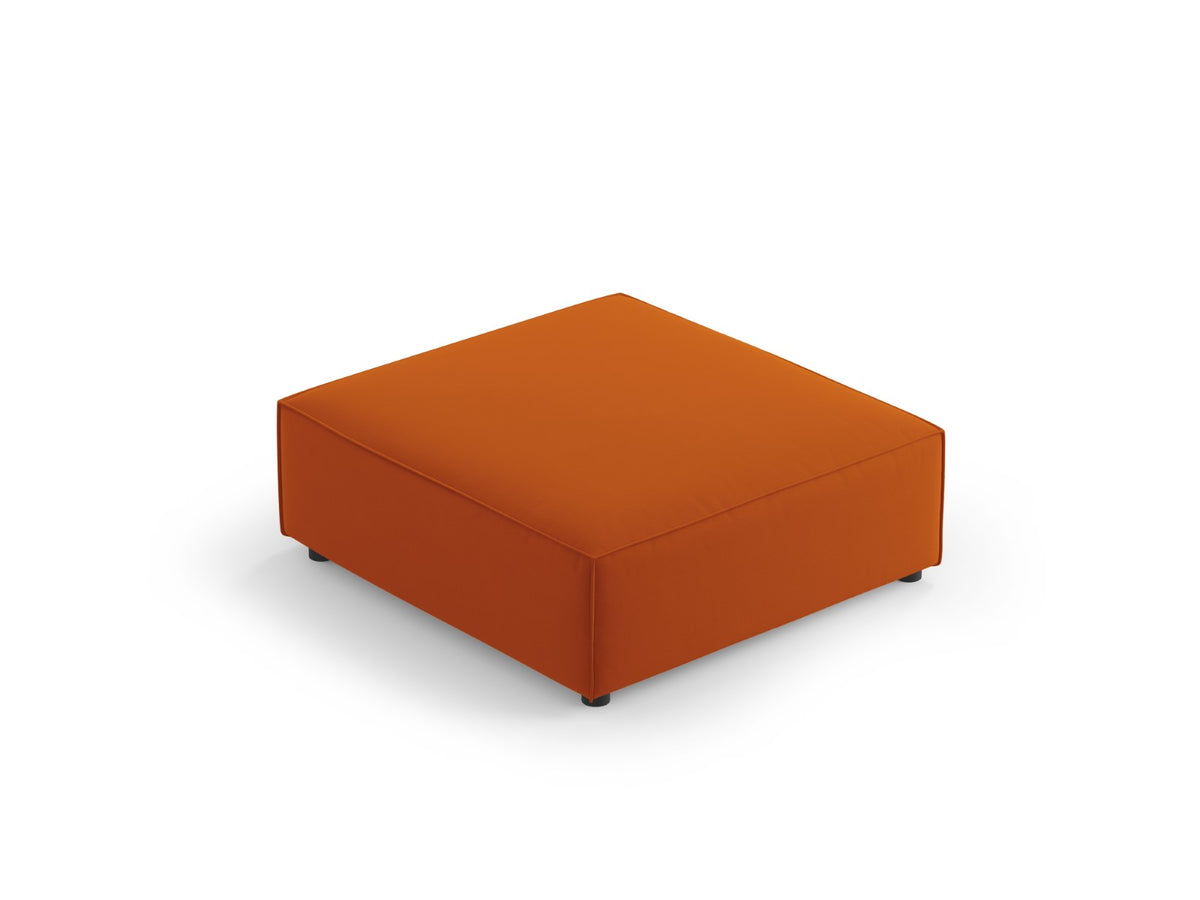 Cosmopolitan Design Poef Arendal flueel, terracotta - 80x102x40cm