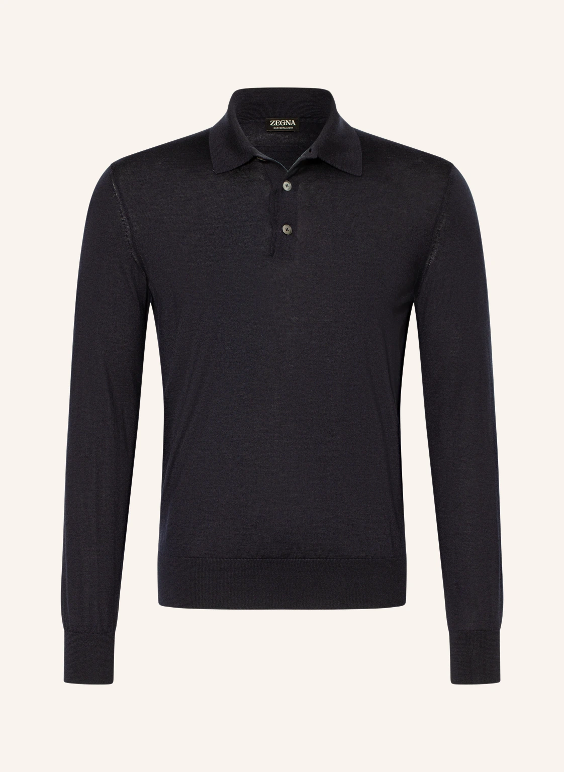 ZEGNA Strick-Poloshirt mit Seide