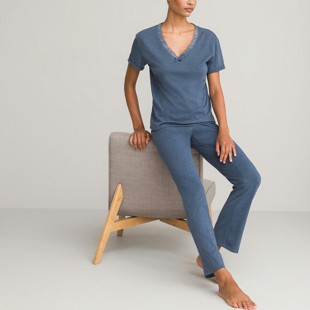Pyjama manches courtes en jersey