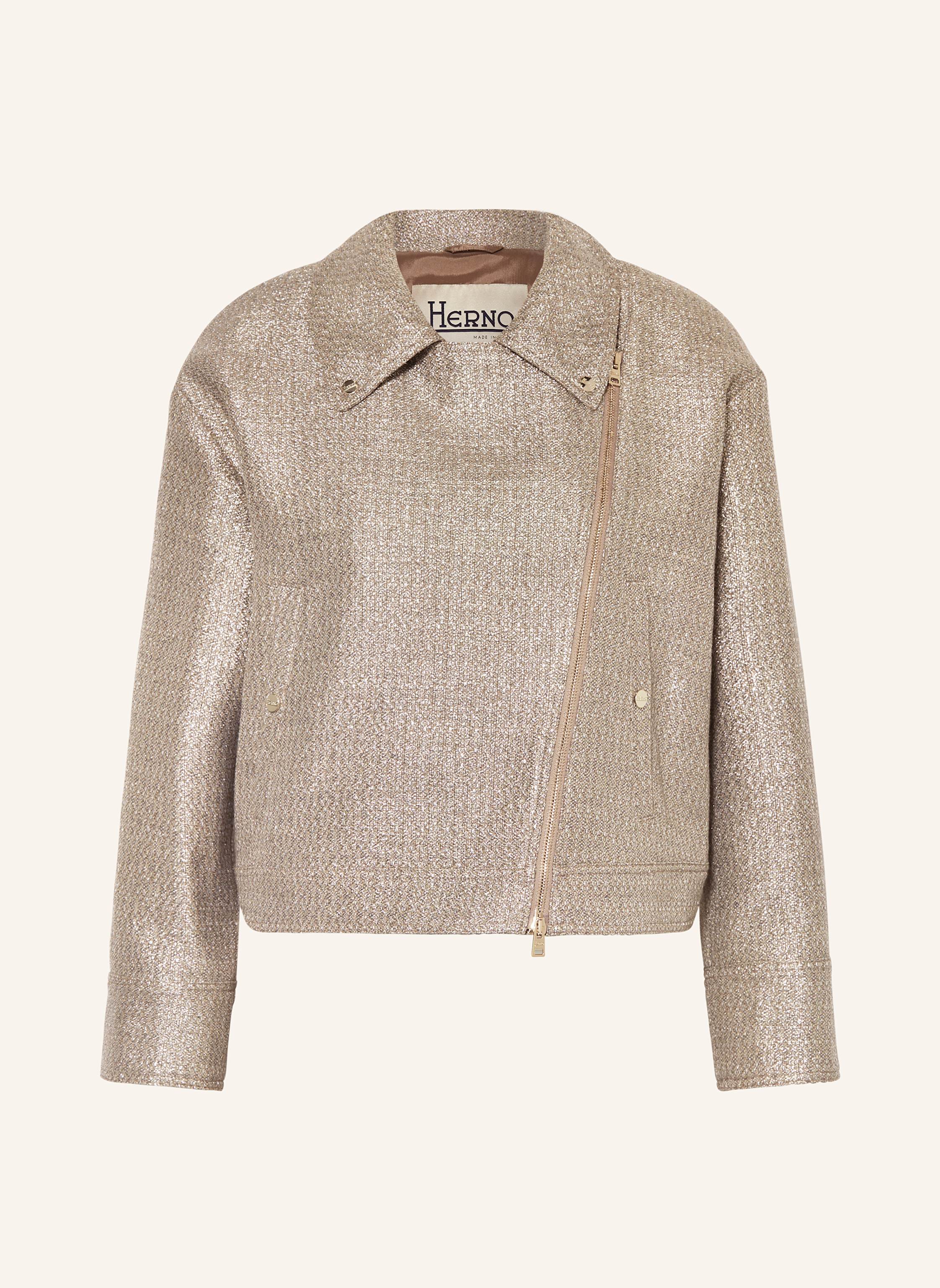 HERNO Kastenjacke mit Glitzergarn