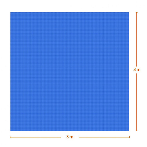 Bâche à bulles 3 m x 3 m pour piscine - 300 microns - Bleu - Linxor