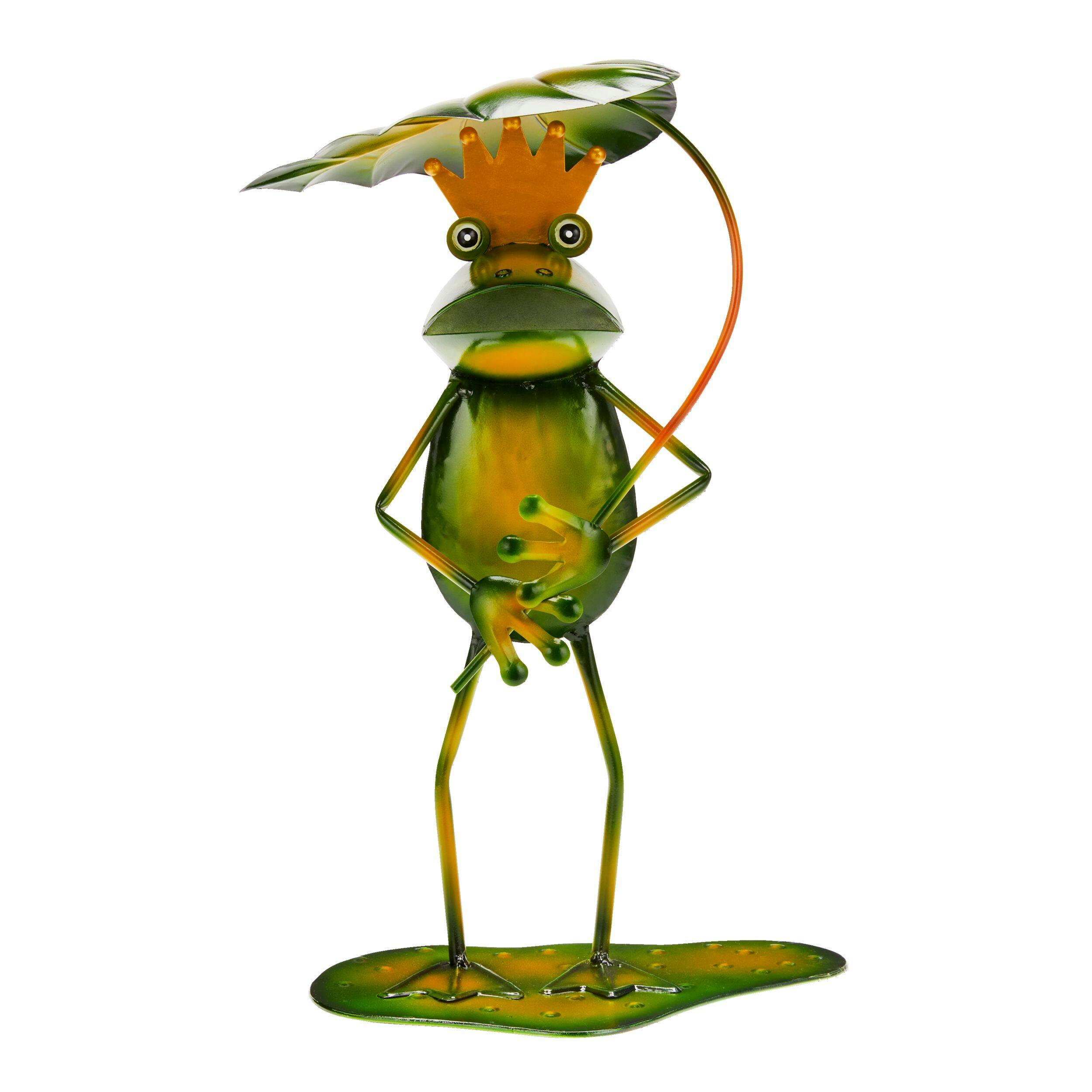For Living Frog Prince Garden Statue & Lawn Ornament, 13.78-in, Assorted