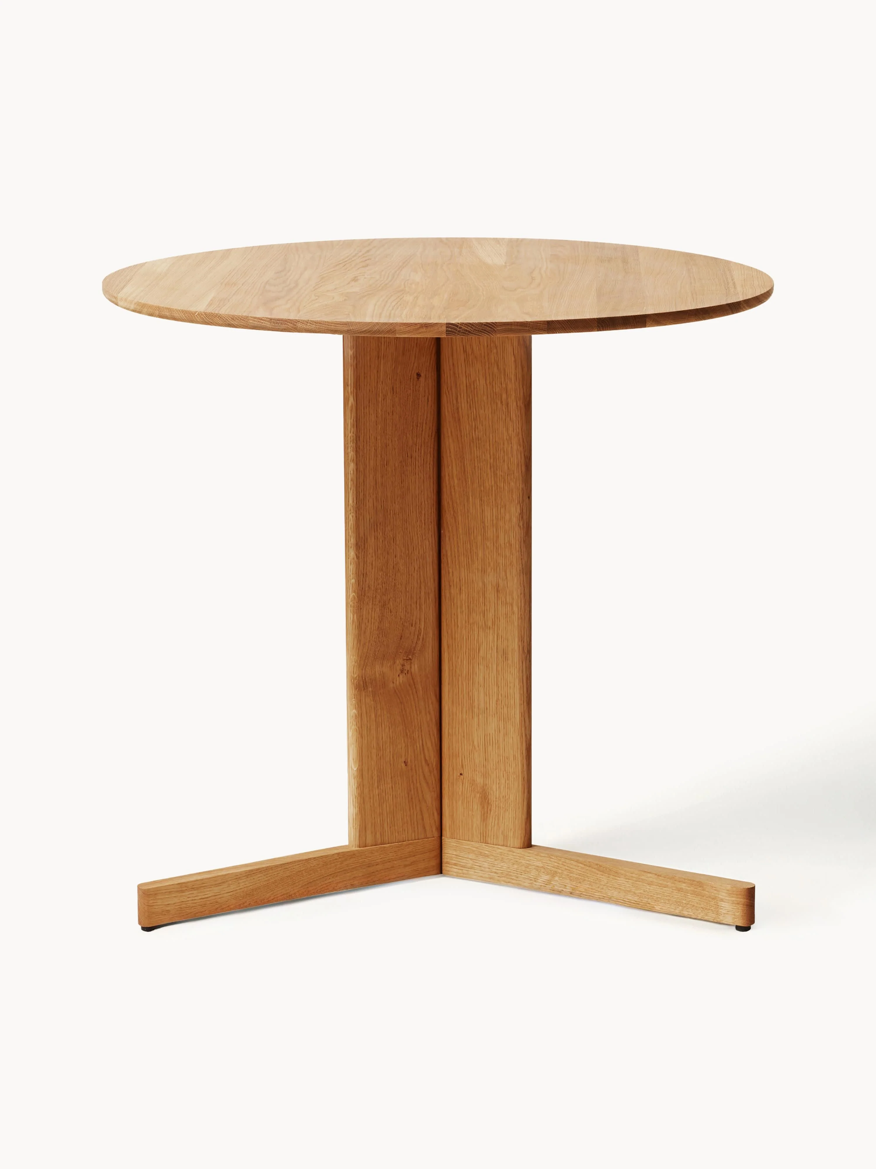 Runder Esstisch Trefoil aus Eichenholz, Ø 75 cm
