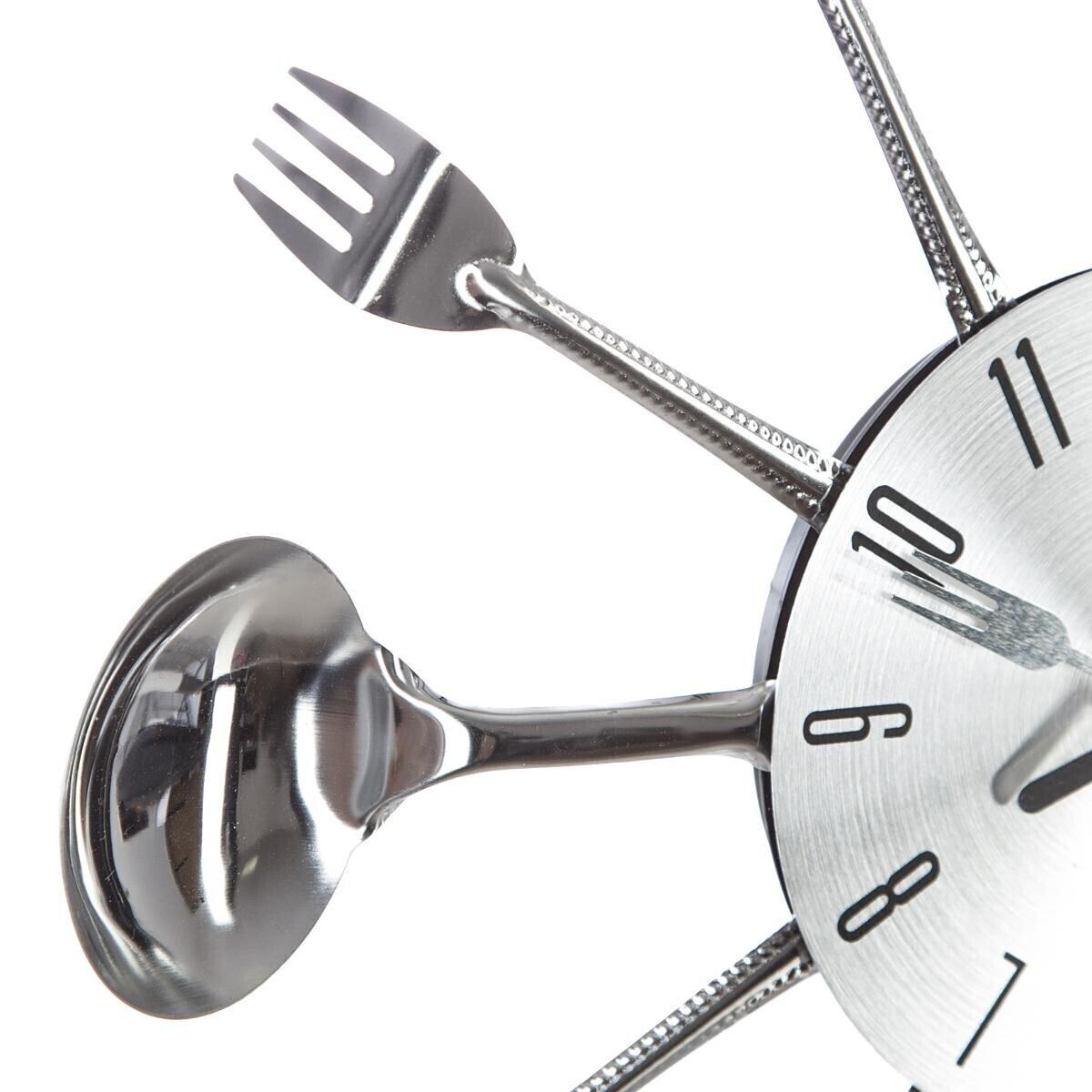 Clock, metal "Ustensiles" Silver, &Oslash; 38 cm