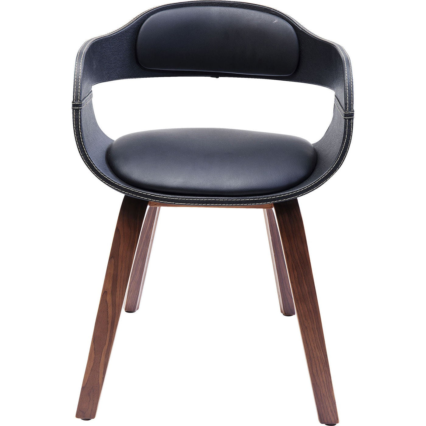 Kare Design Stoel met armleuningen Costa walnoot
