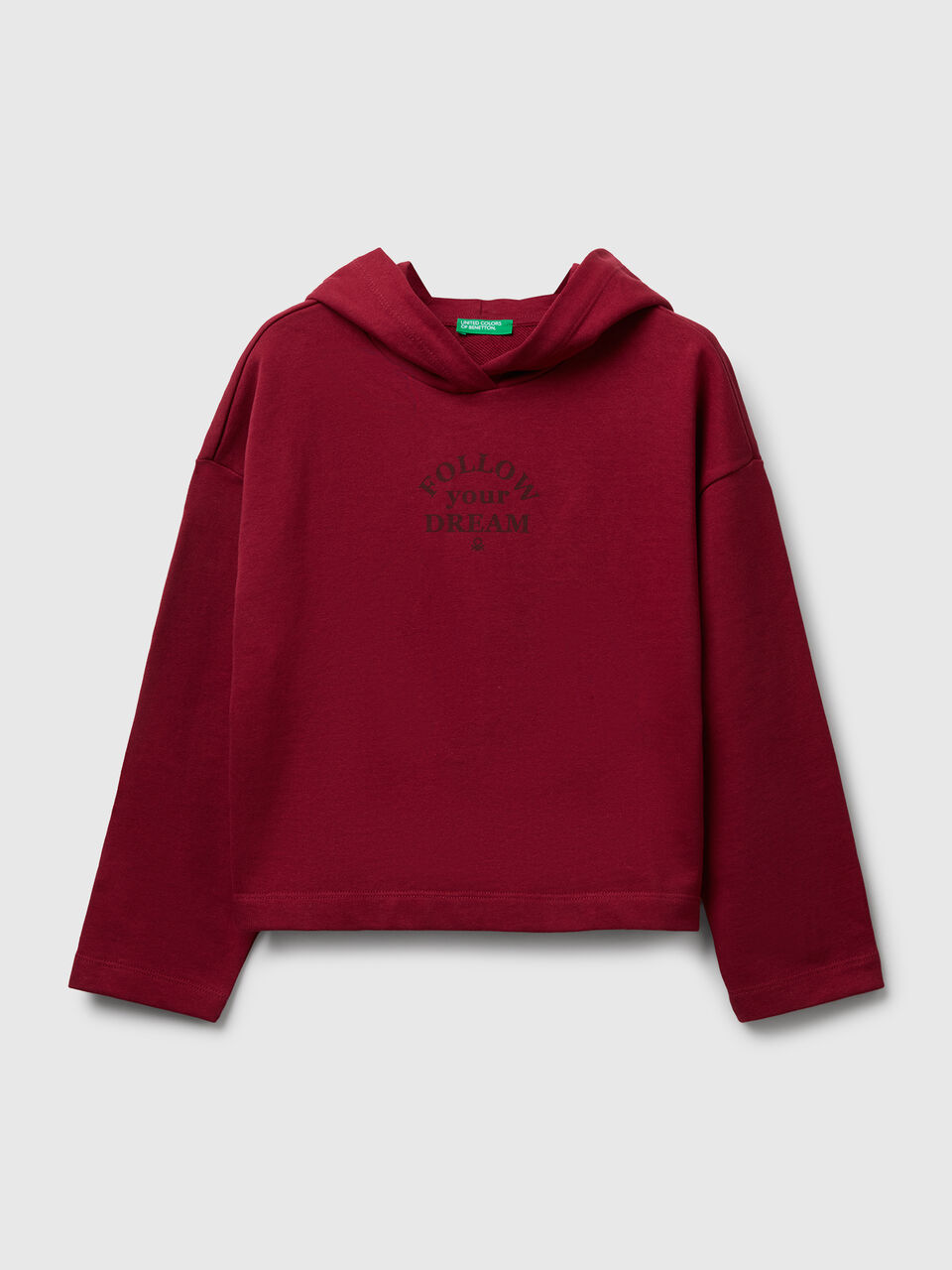 Sweatshirt with slogan print