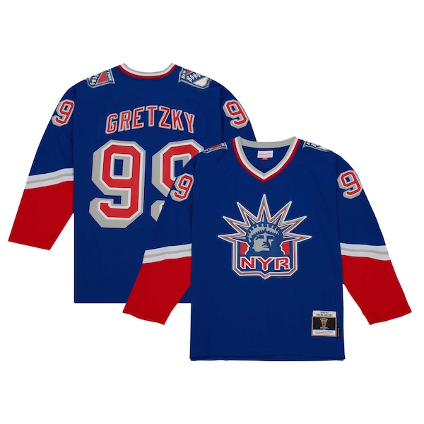 Wayne Gretzky New York Rangers  1996/97 Blue Line Player Jersey - Navy