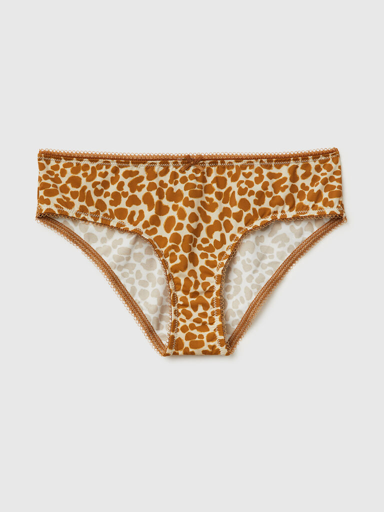 Animal print underwear