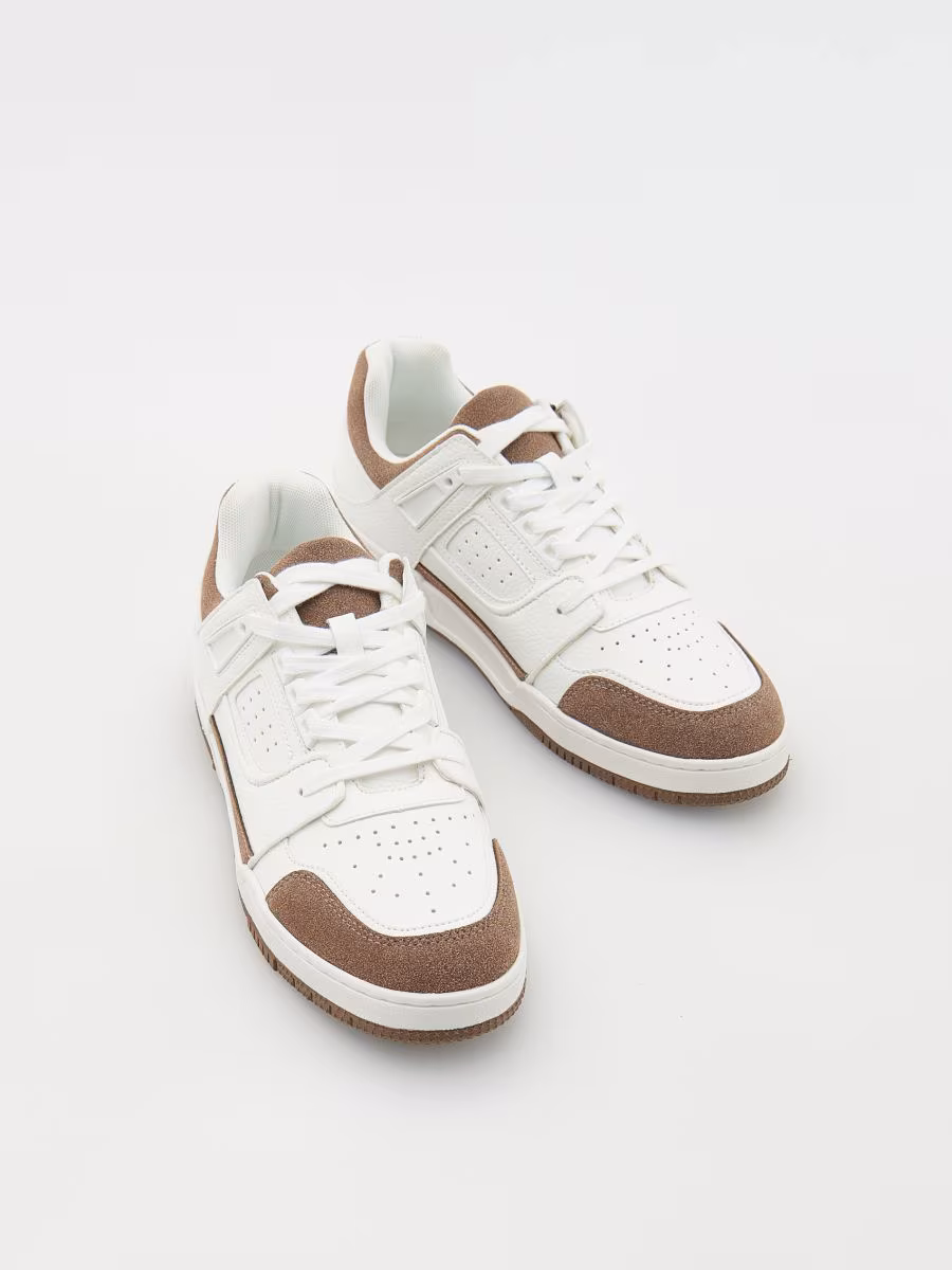 Faux Leather Sneakers