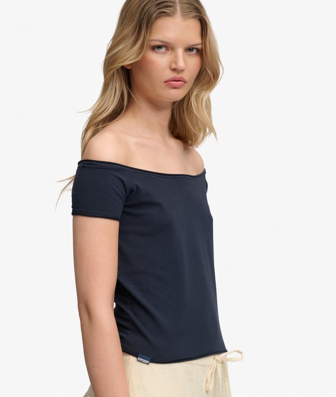 Bardot Short Sleeve Off Shoulder Top