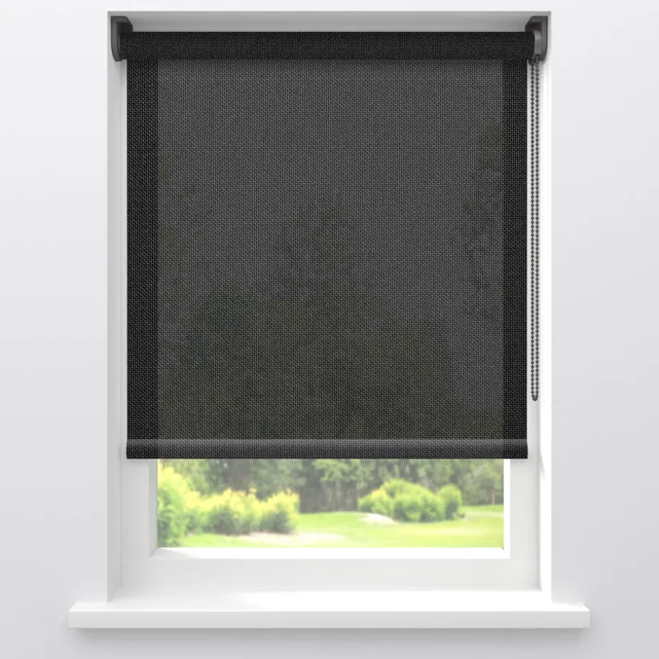 Kwantum Rolgordijnen | Rolgordijn Screen Seb  Zwart