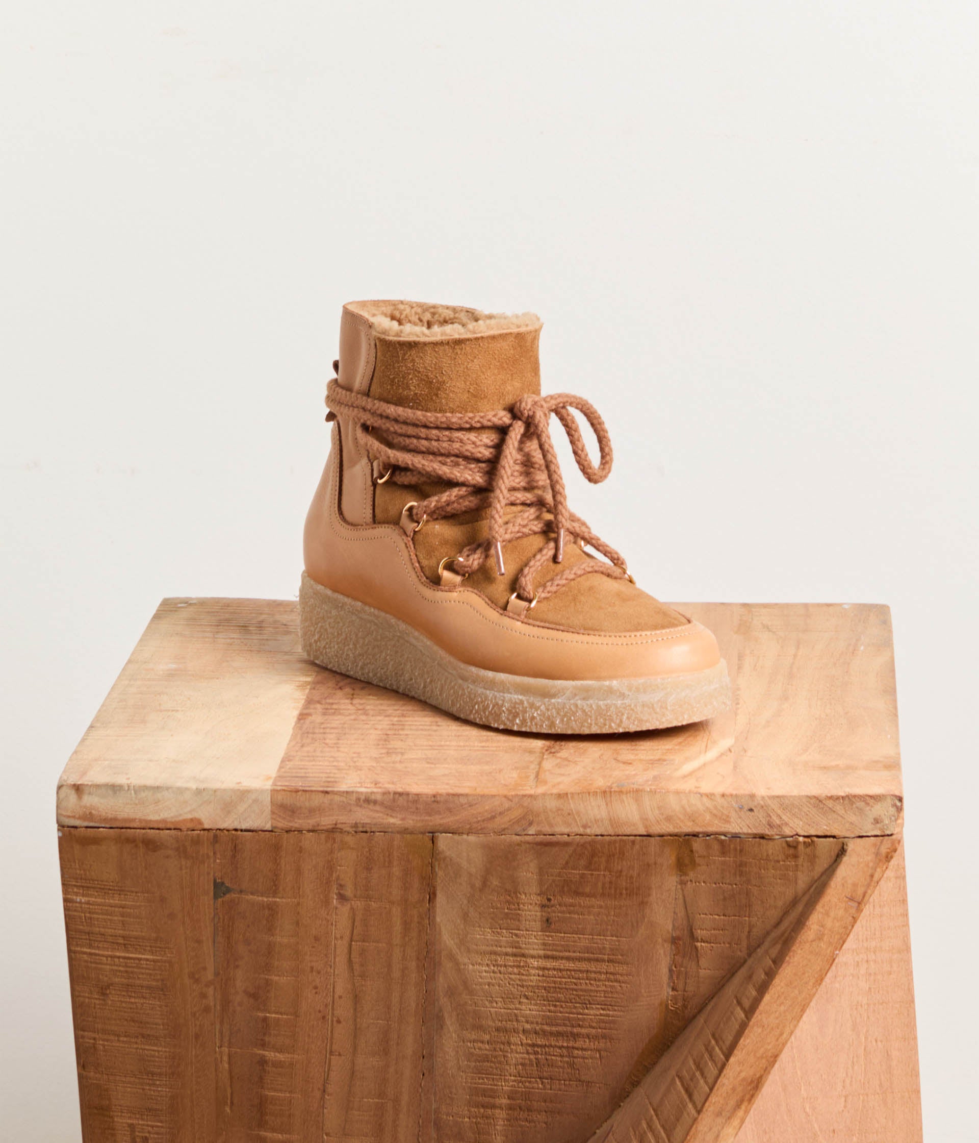 Boots fourrées cognac Coldy