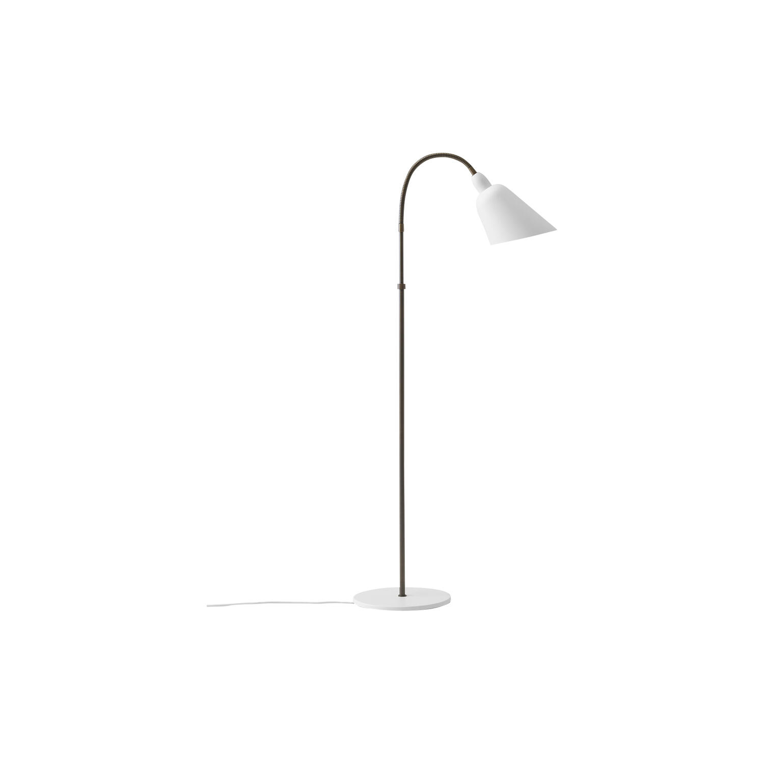 Bellevue AJ7 Anniversary Edition gulvlampe, white/bronzed brass