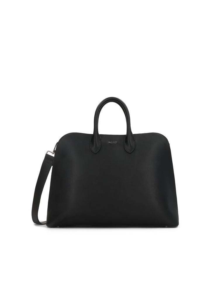 Elegant rigid leather handbag