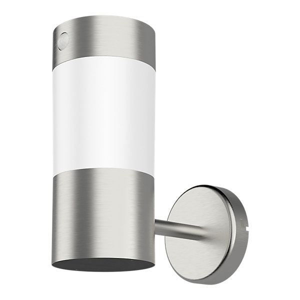 Applique solaire LED extérieure argenté 240 lm IP44 détecteur de mouvement, GoodHome Hollis