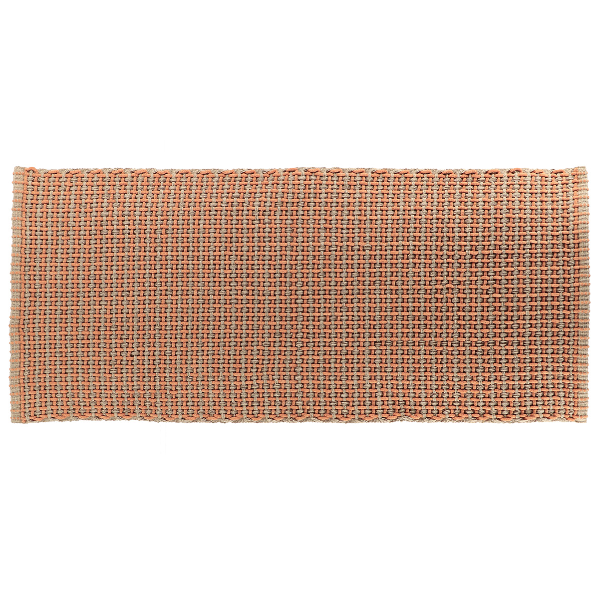 Tapete wc MIMETISME taupe em algodão 50x120cm