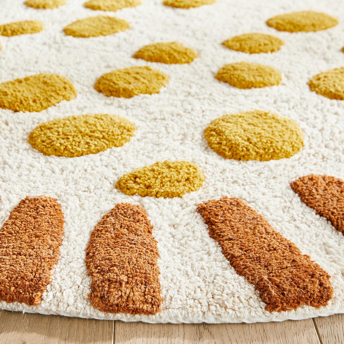 Tapis enfant rond coton biologique, Aarav