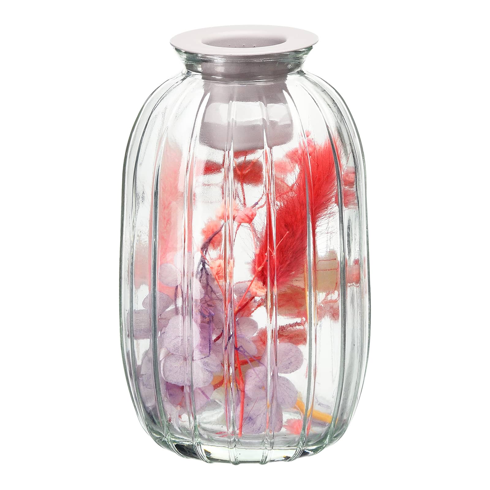 Stabkerzenhalter-Set Blumen Rosa, 2 -tlg.