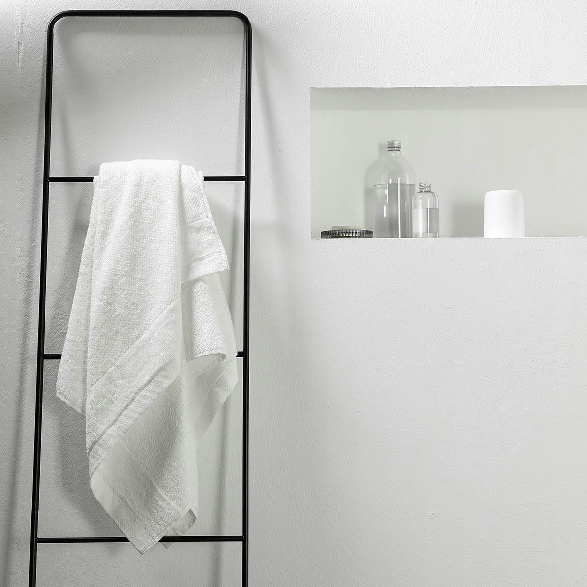 BIO ORGANIC - Drap de bain uni en Coton Blanc 70x130 cm