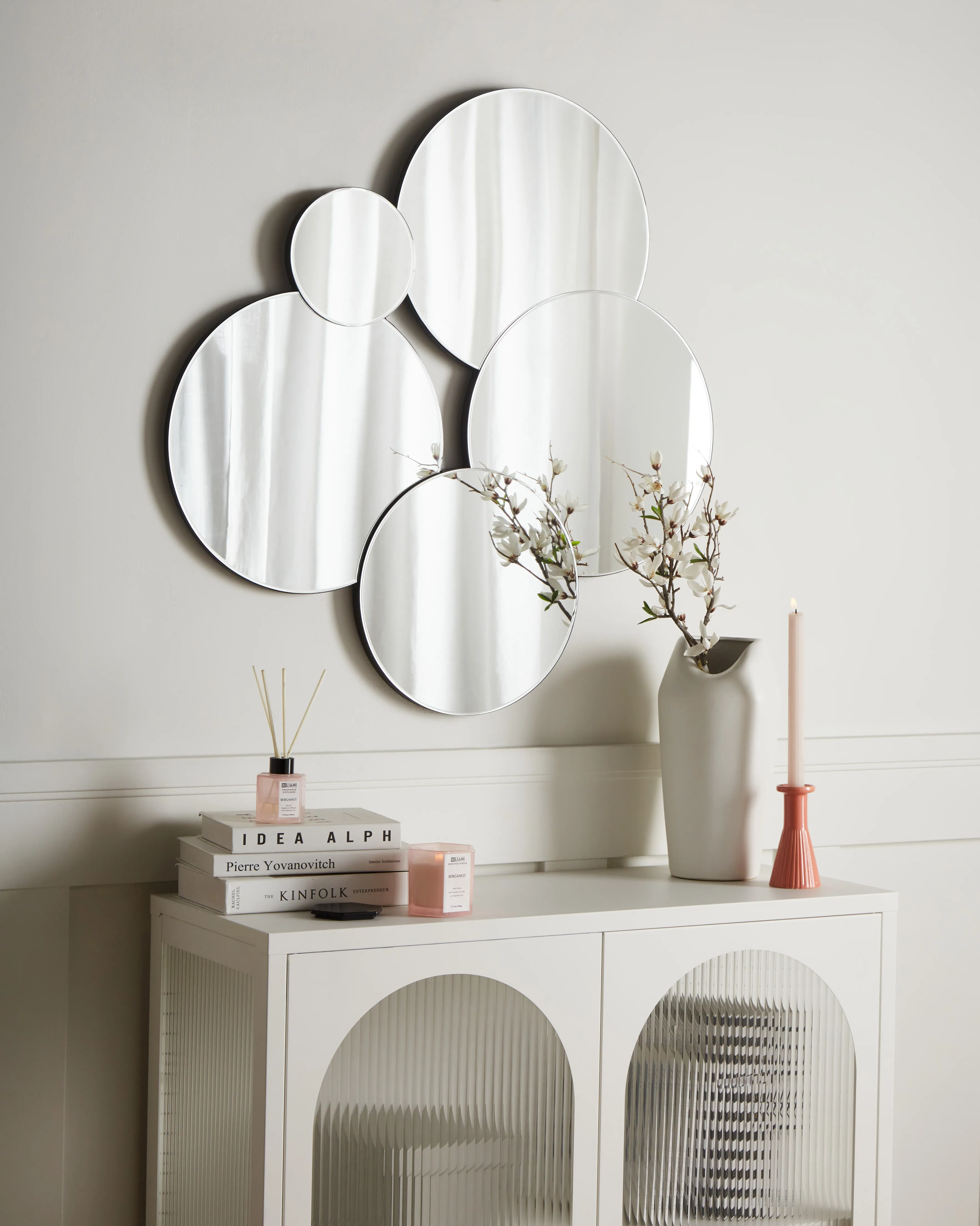Wall Mirror CLAIS 82 cm 80 cm Silver