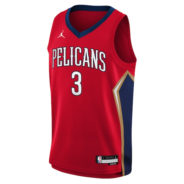 C.J. McCollum New Orleans Pelicans Jordan Brand Youth Swingman Jersey - Statement Edition - Red