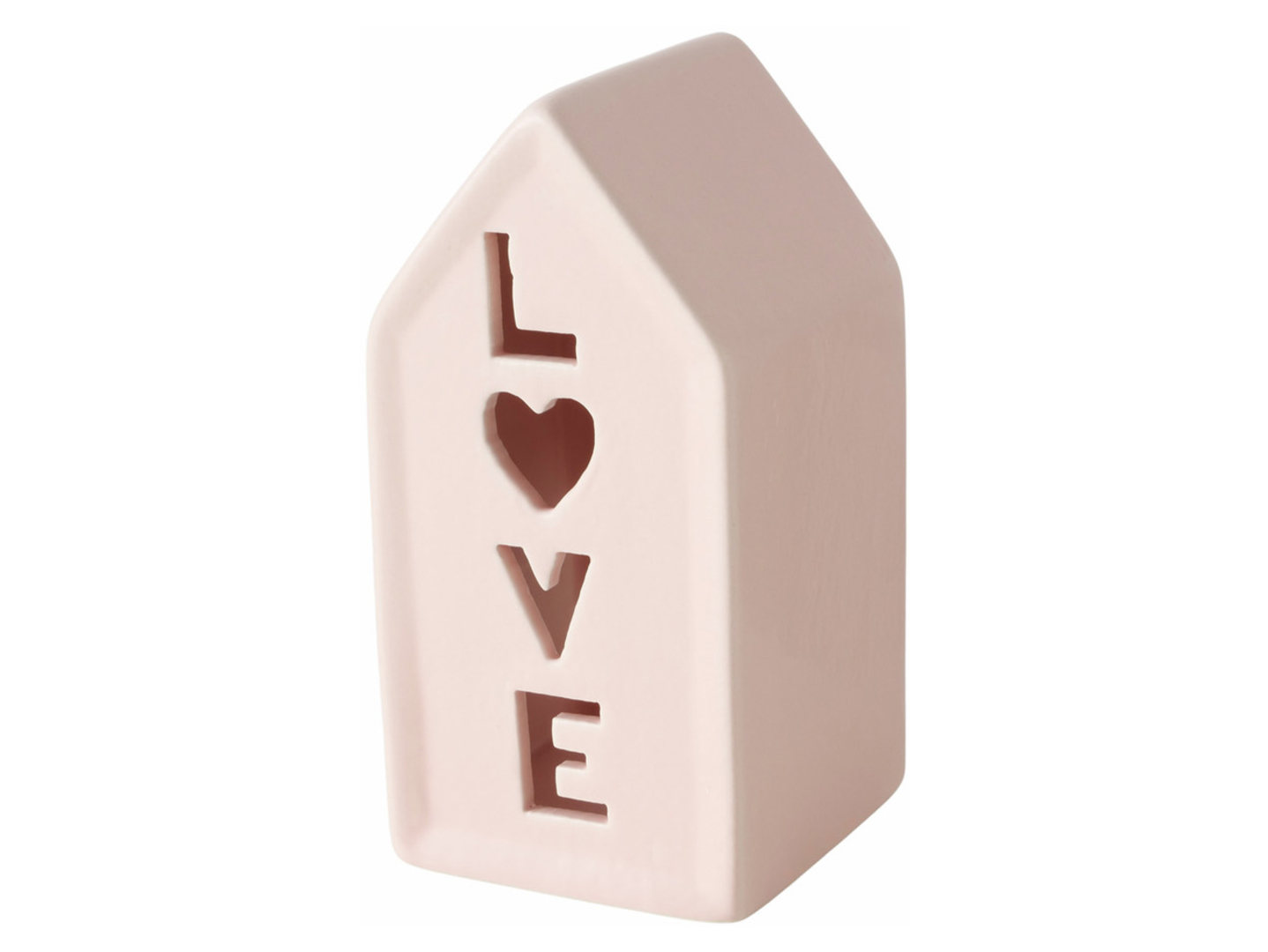 Świecznik na tealight Love 14 cm różowy