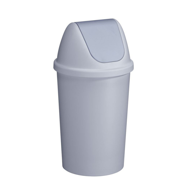 Poubelle à couvercle swing Twinga grise 45 L SUNWARE