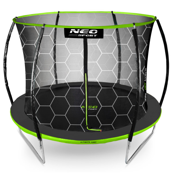Trampolina ogrodowa z siatką wewnętrzną Neo-Sport 252cm 8ft