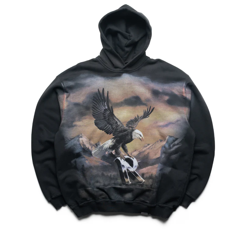Represent Chrome Flight Hoodie - Stained Black
