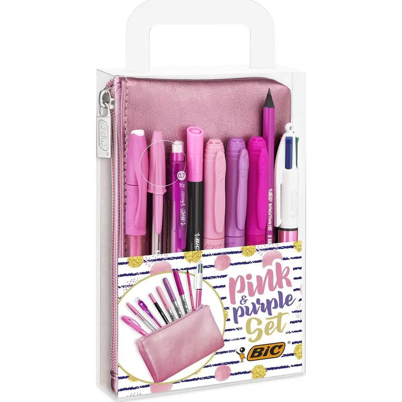 Bleistift 10-teilig Pink und Purple