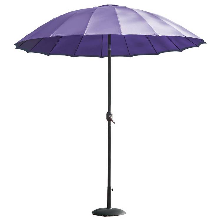 Norfolk Leisure Geisha 2.5m Tilting Garden Parasol - Purple