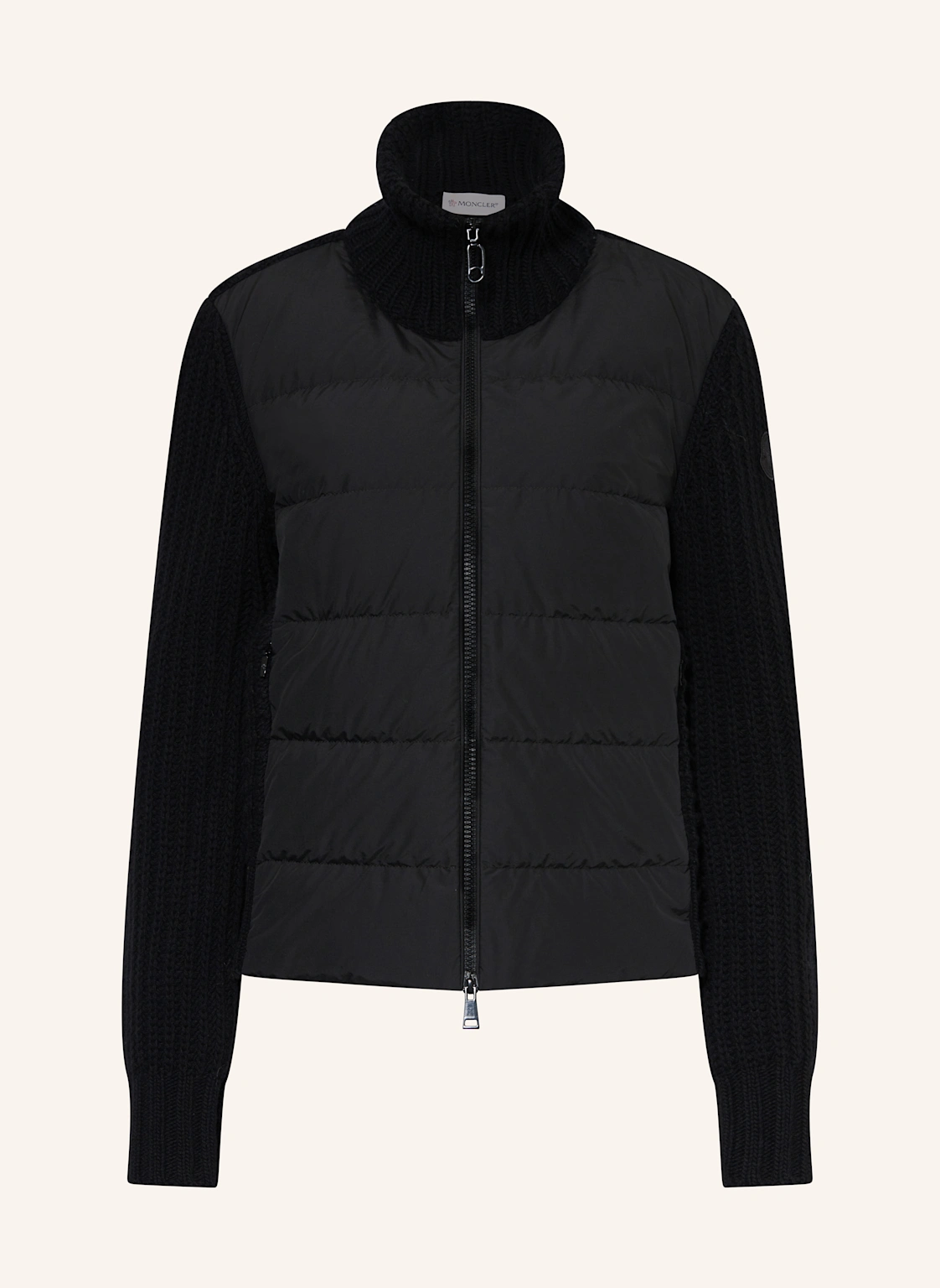 MONCLER Strickjacke im Materialmix