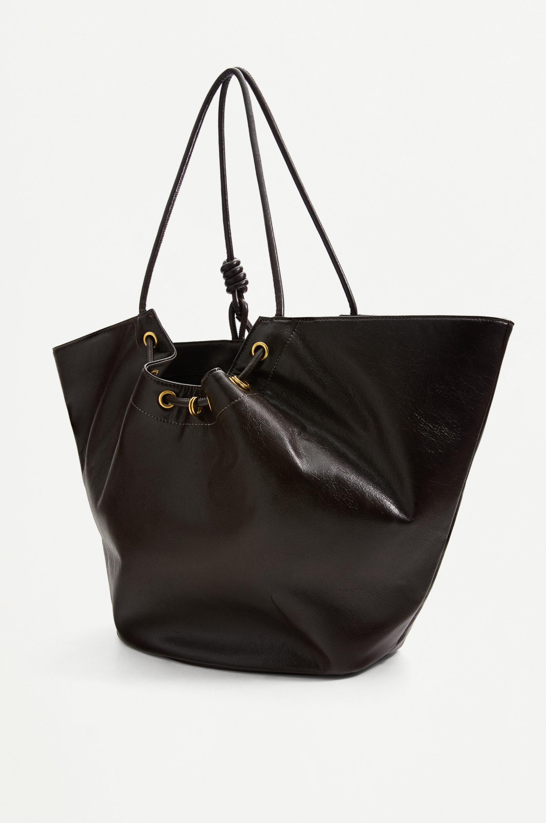 Bolso shopper fruncido