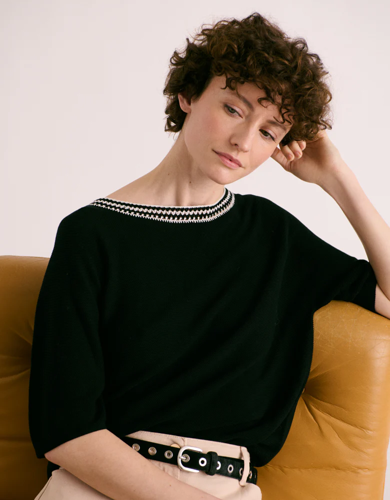 Pull en maille encolure bateau AIGLE/88129/921
