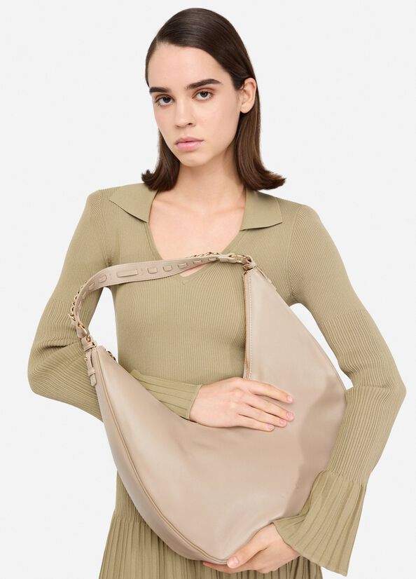 Borsa hobo grande con catena