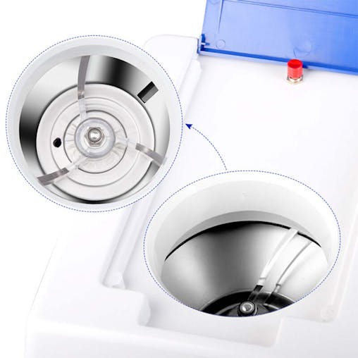 SOGA 2X Commercial Electric Stainless Steel Ice Crusher Slicer 120KG/h