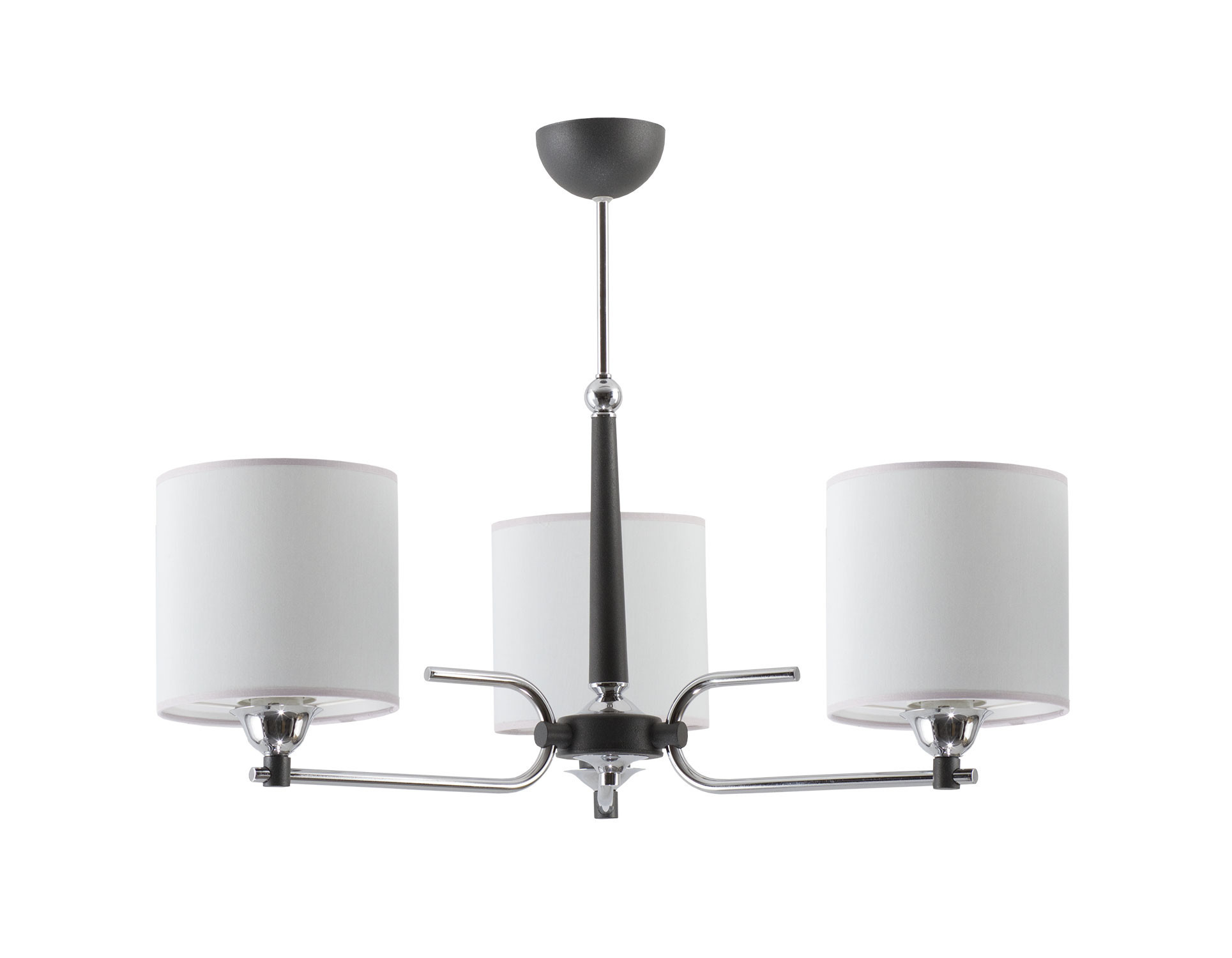 Lampa sufitowa TWINGOgrafitowo-chromowana 3xE27x15W IP20 Jupiter