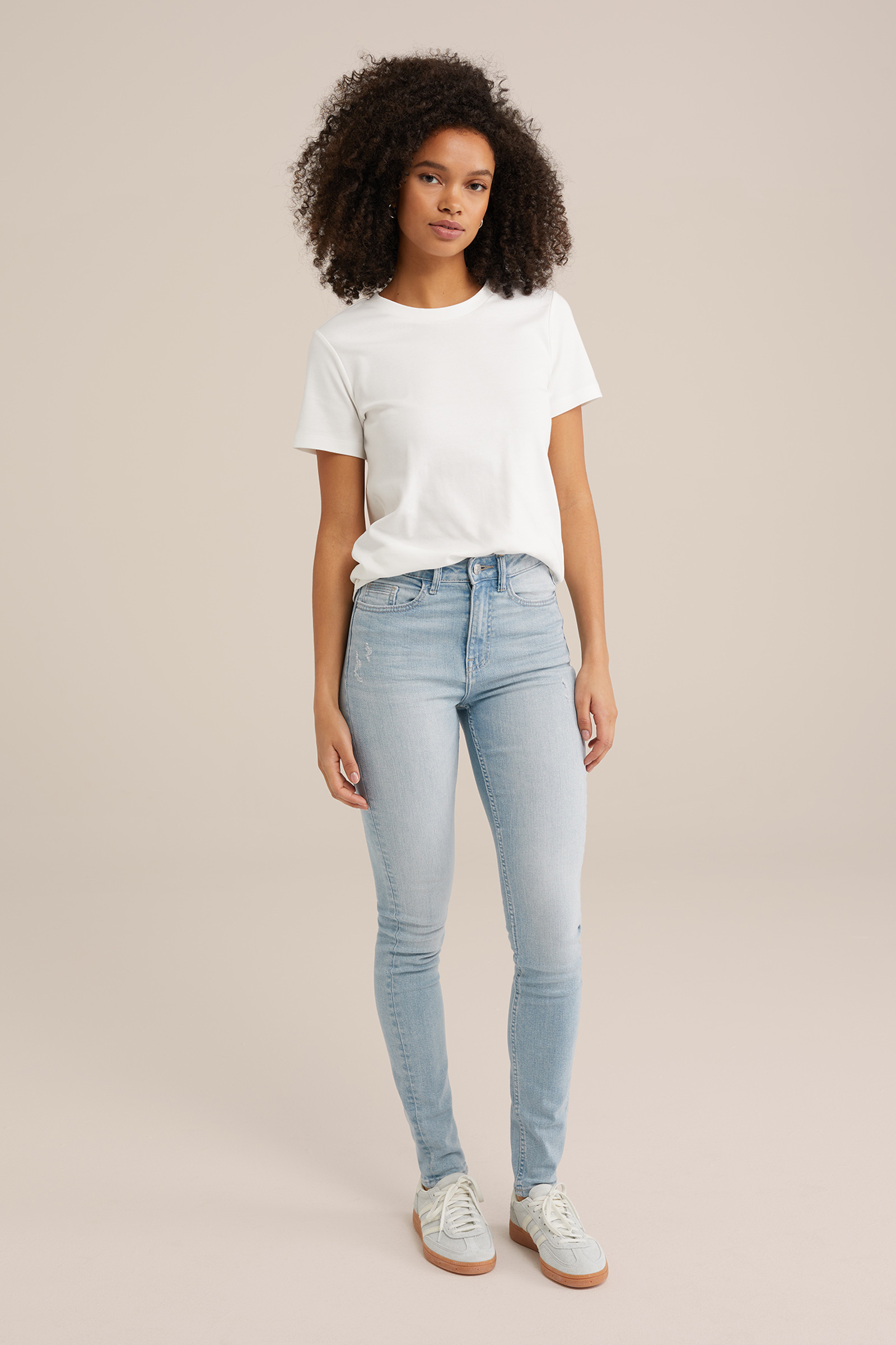 Dames skinny fit jeans met stretch