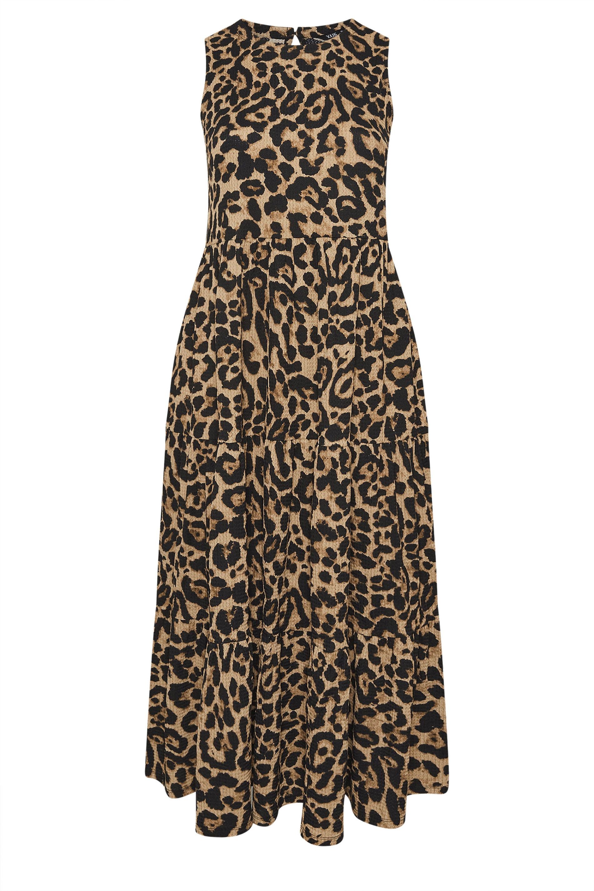 Yours Leopard Tiered Maxi Dress