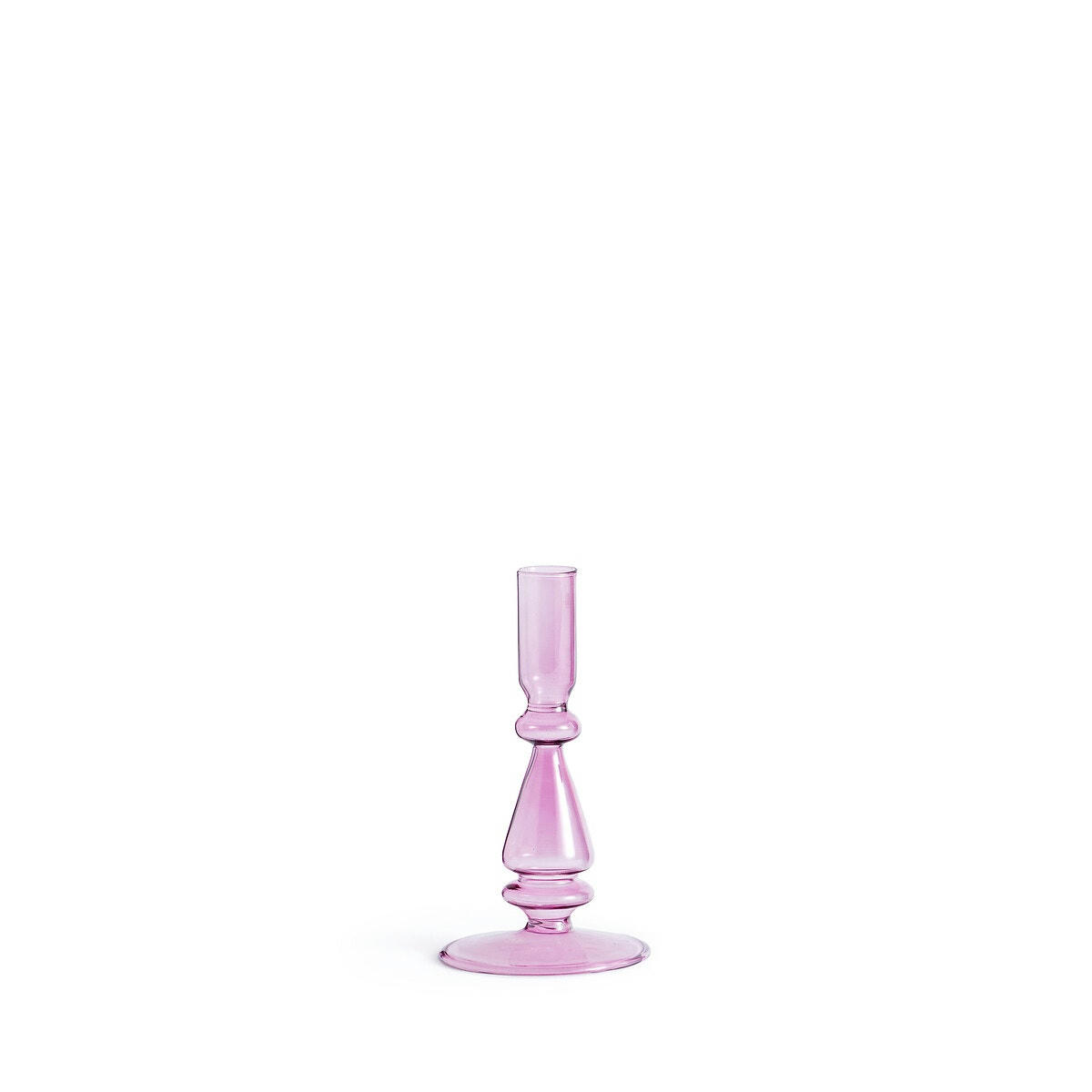 Bougeoir en verre H16 cm, Lolita