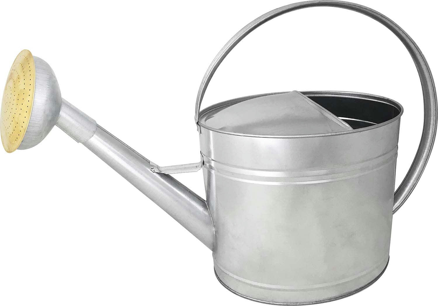 - Arrosoir en acier galvanisé avec pomme et grille en laiton 13 litres